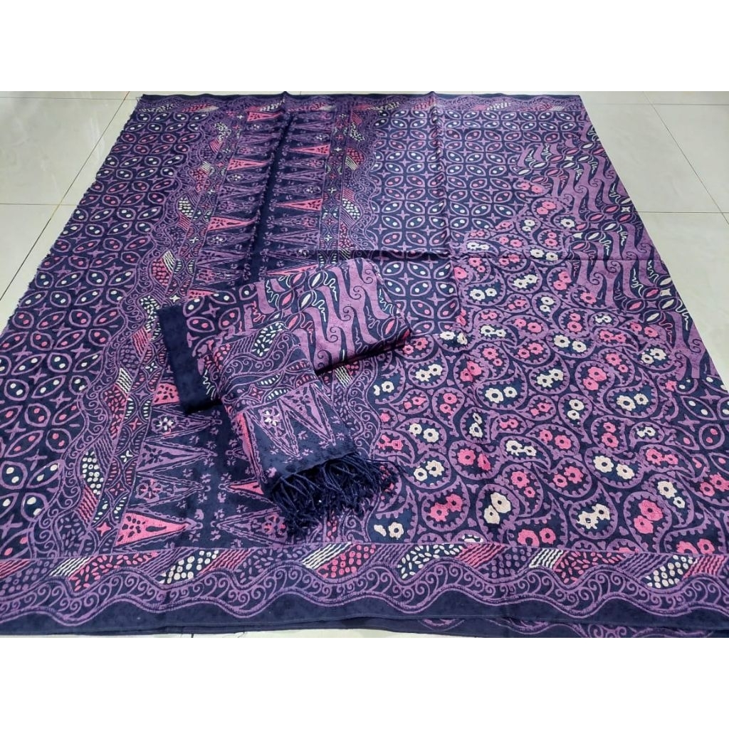 kain batik sarimbit bahan dolby doby dobi khas trusmi cirebon warna klasik pastel