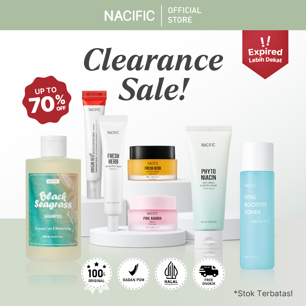 [CLEARANCE SALE UP TO 70%] NACIFIC Skincare Series - Serum, Moisturizer, Toner, Eye cream, Sleeping 