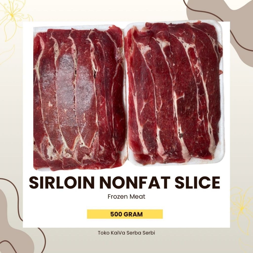 SIRLOIN BEEF SLICE 500 GRAM | SIRLOIN SLICE | BEEF SLICE SIRLOIN | DAGING SLICE | BEEF SUKIYAKI | BE