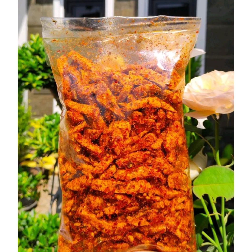 basreng pedas daun jeruk bumbu tabur kering kriuk 200gram terlaris