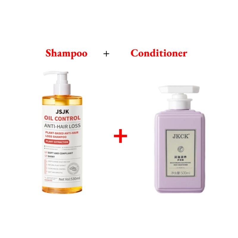 JKCK JSJK Shampoo Conditioner Set Soft Show terjadi jahe anti rambut rontok minyak pengendalian kemb