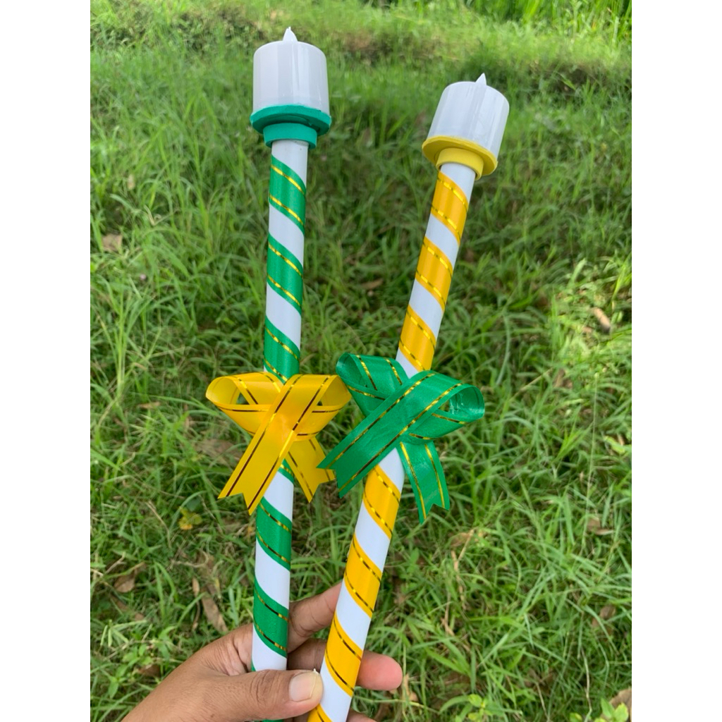 Lampu obor elektrik lampion obor elektrik handmade