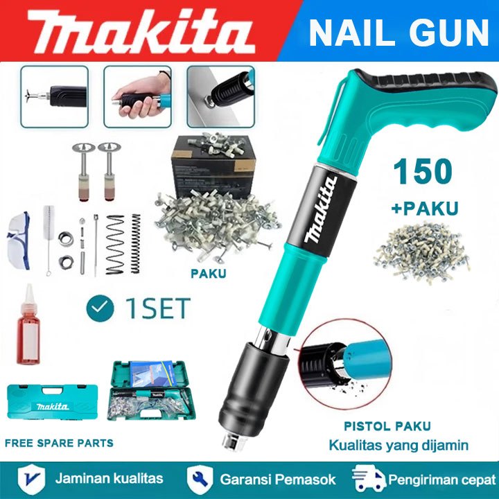 Makita Nail Gun Manual Steel Nail Nail Beton Kuku Kuku Konstruksi Konstruksi Renovasi Alat Renovasi