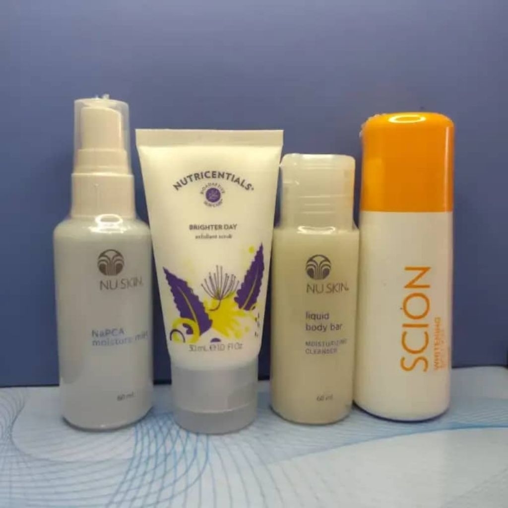 1 packet body care set ready skin nu travel size mini