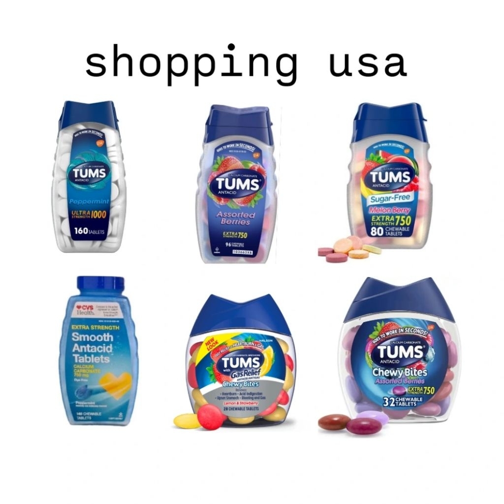 tums antacid asam lambung, maag, gerd tums gas relief ORI