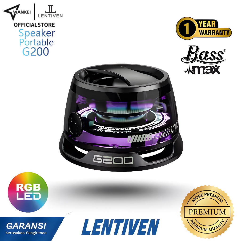 WANKEI LENTIVEN Waterproof Mini Speaker Wireless Bluetooth Speaker