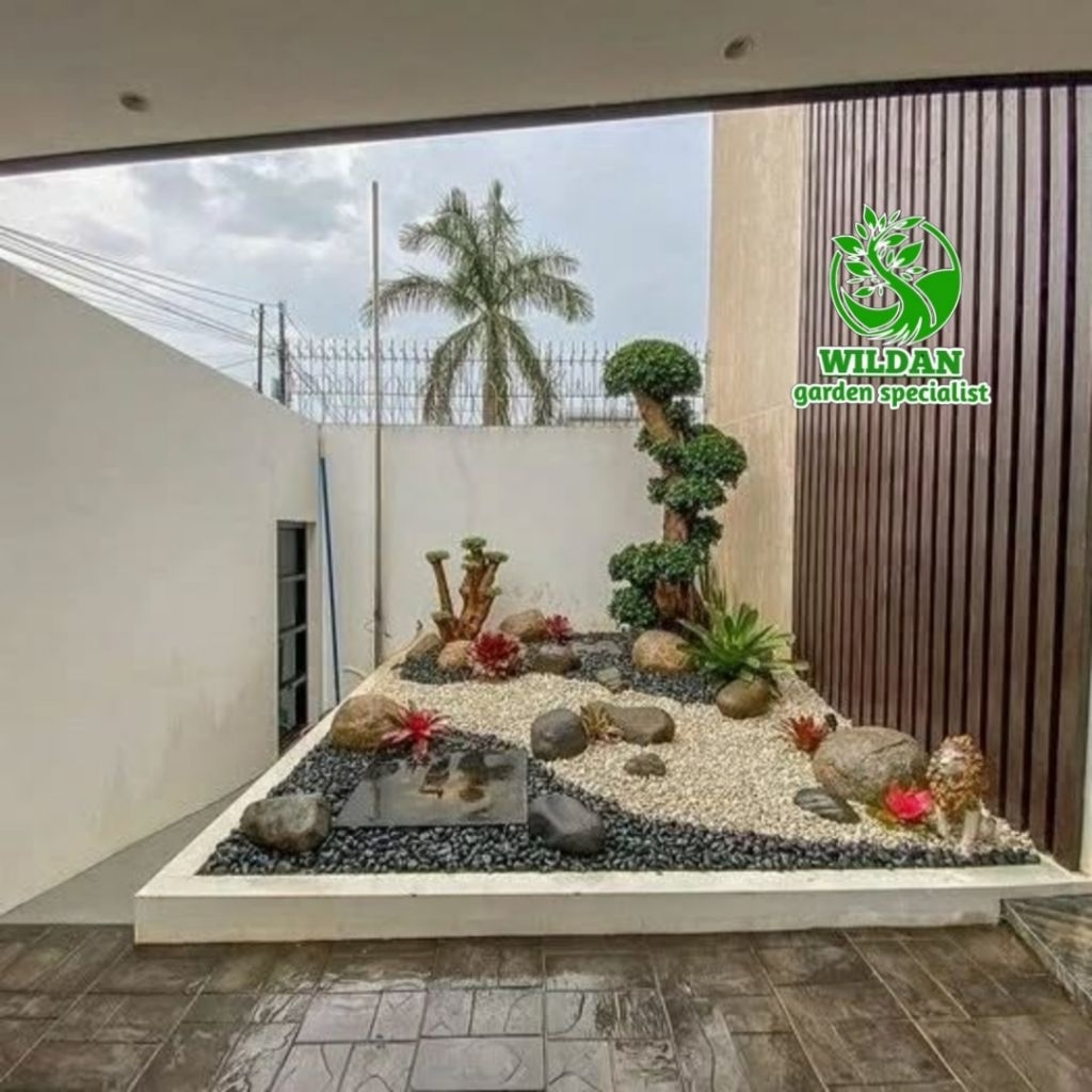 dekorasi taman/taman kering/taman bonsai dolar micro/taman minimalis