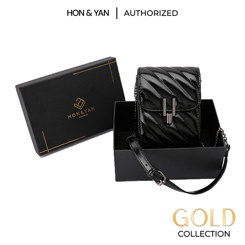 HONYAN GOLD Tas Hp Wanita Nata Sling Bag Tas Handphone Tas Selempang Import Original Kekinian