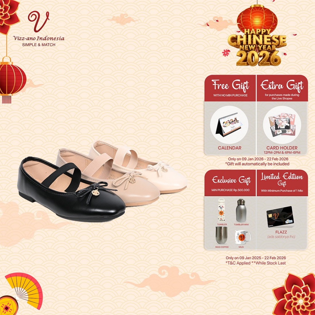 Vizzano Shoes Sepatu Flatshoes Wanita Design Lavera