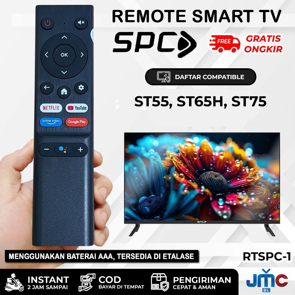 Remote Remot TV SPC Android Smart TV ST55 ST65H ST75 non voice