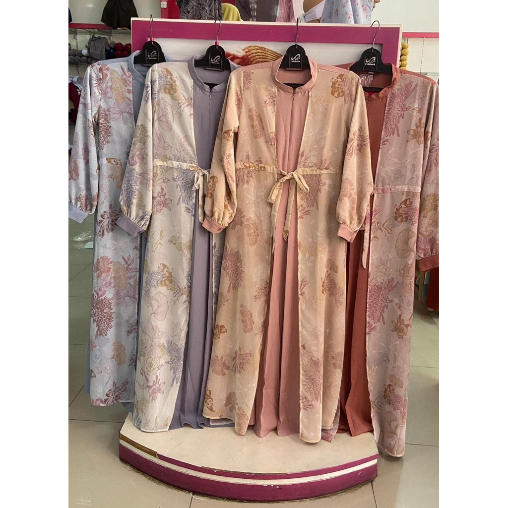 Rabbani - Gamis Motif Dresslim Rosesya Asira