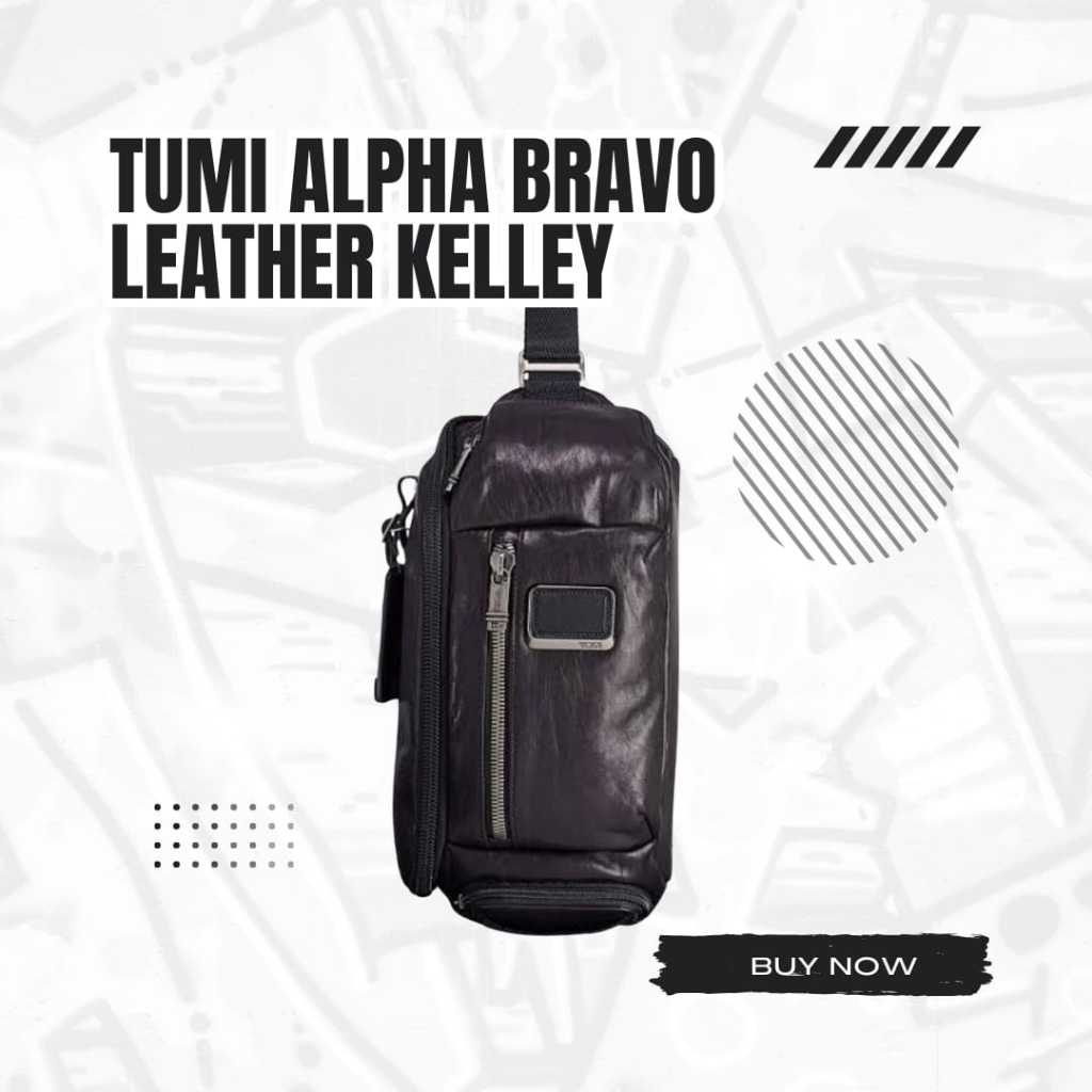 TUMI ALPHA BRAVO LEATHER KELLEY