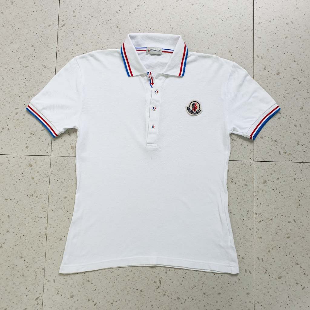 Baju Kaos Polo Moncler / Size S - LD 48 cm / Bekas - Second - Preloved