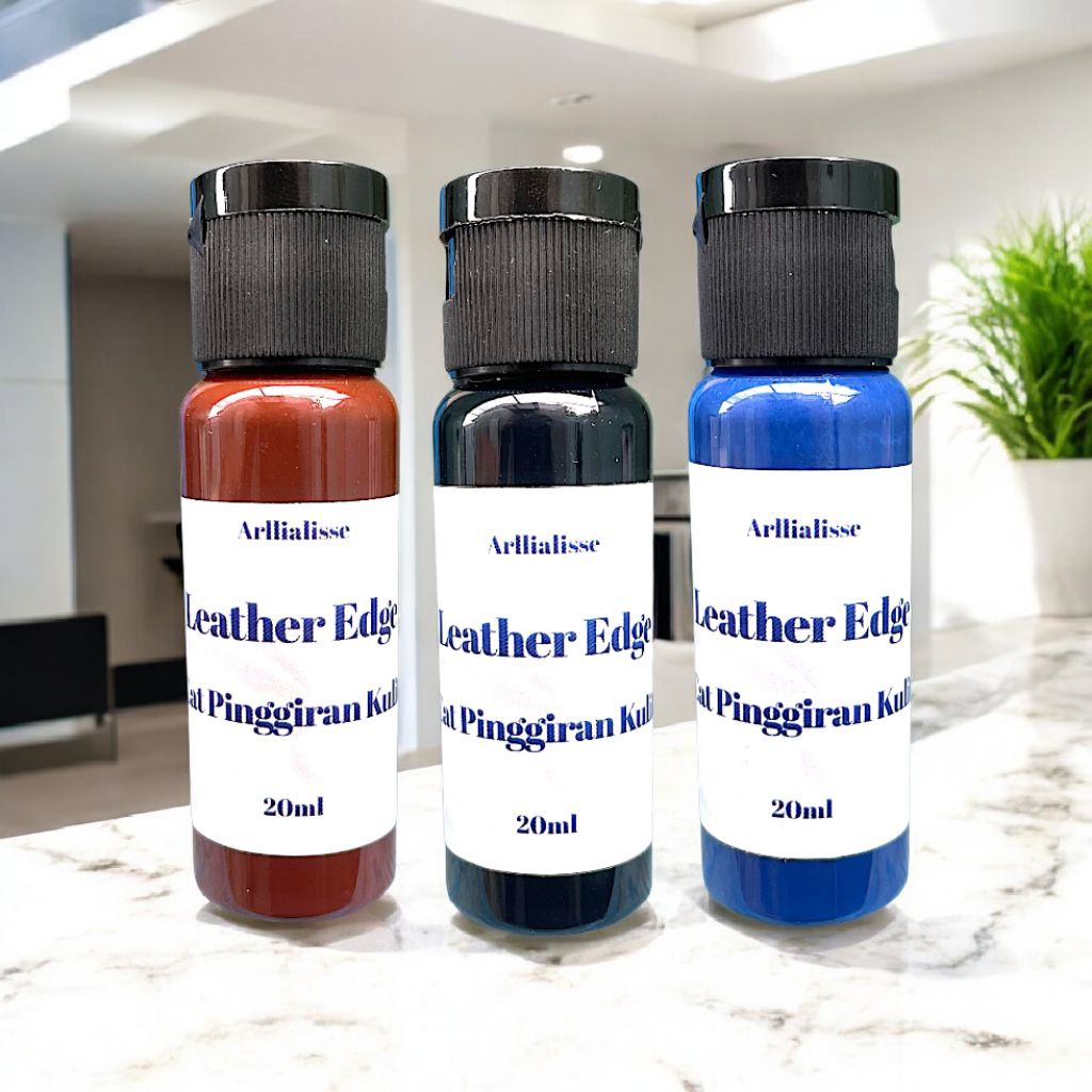 cat pinggiran tas kulit / leather edge / cat tepian tas kulit / cat pinggiran tas kulit terkelupas /