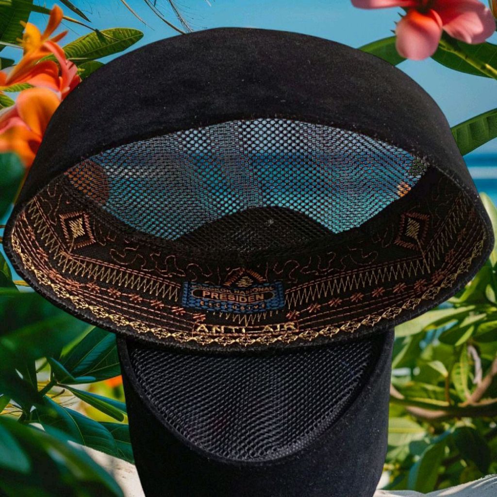 peci songkok hitam full ac tinggi 7,8,9