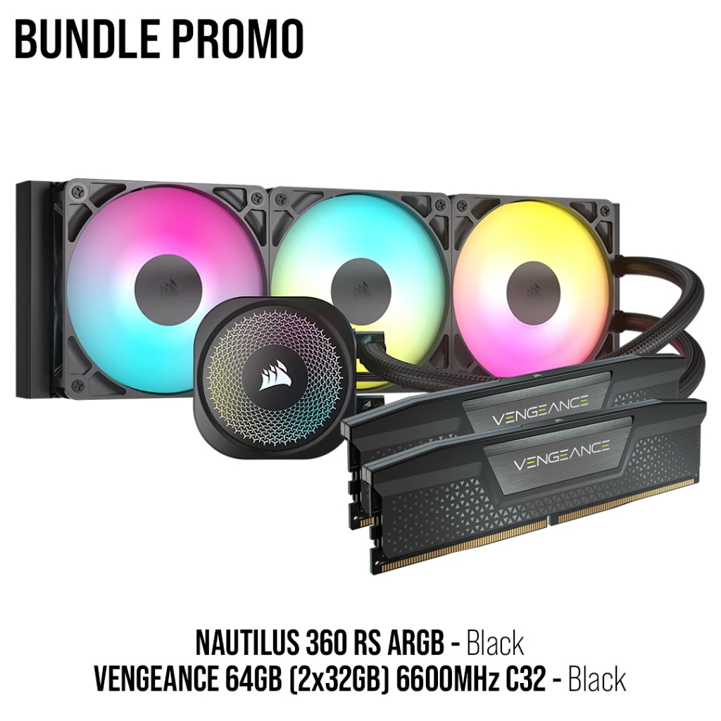 CORSAIR VENGEANCE 64GB (2x32GB) DDR5 DRAM 6600MHz C32