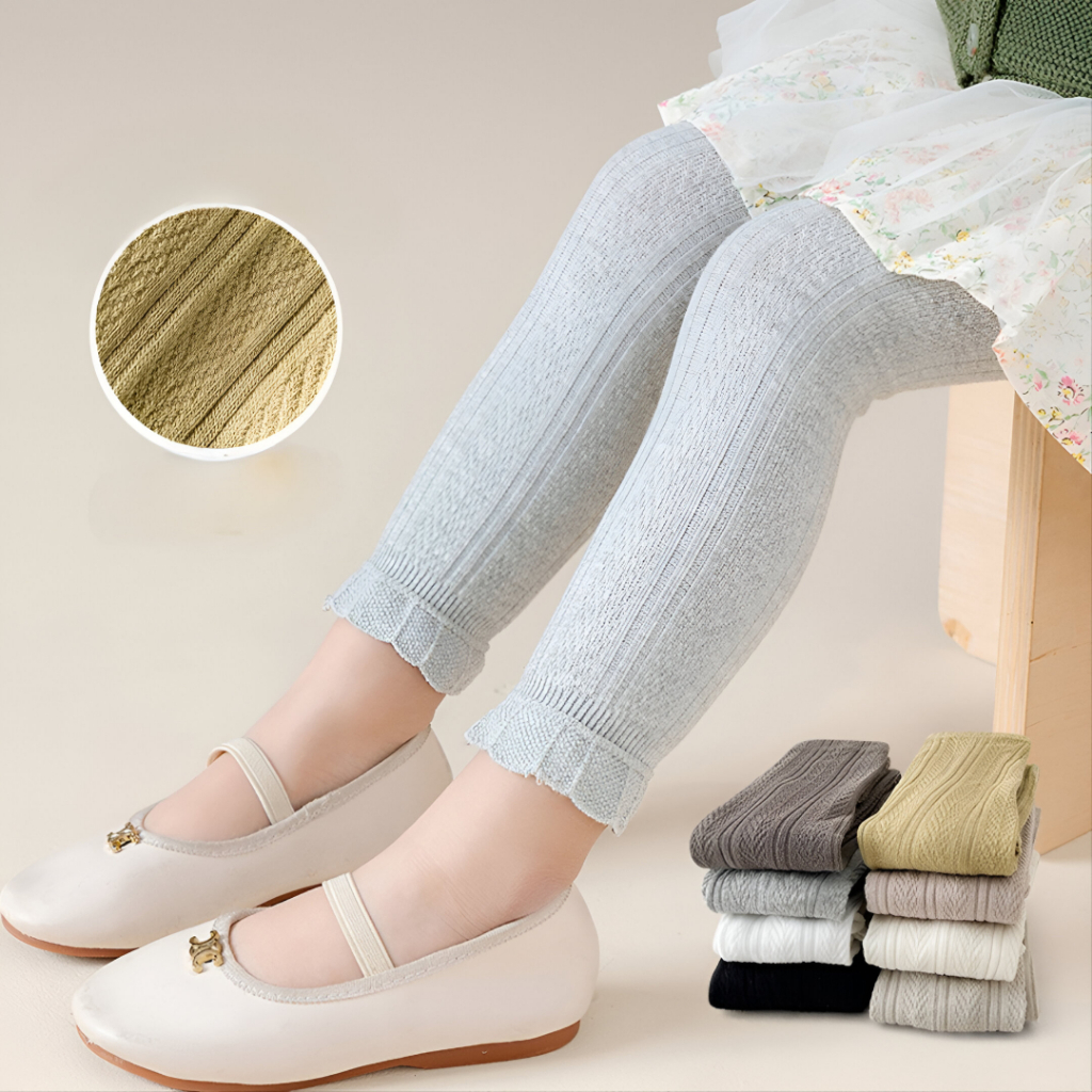 BOBOHO - LEGGING ANAK PEREMPUAN /  LEGGING ANAK WARNA POLOS CELANA ANAK PEREMPUAN GAYA KEKINIAN