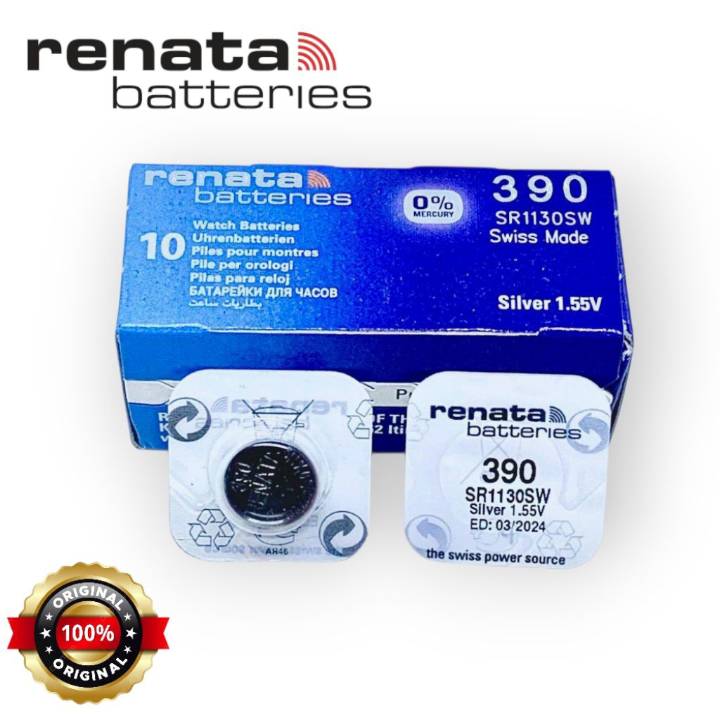 Battery Jam Tangan Swatch 390 SR1130SW Original