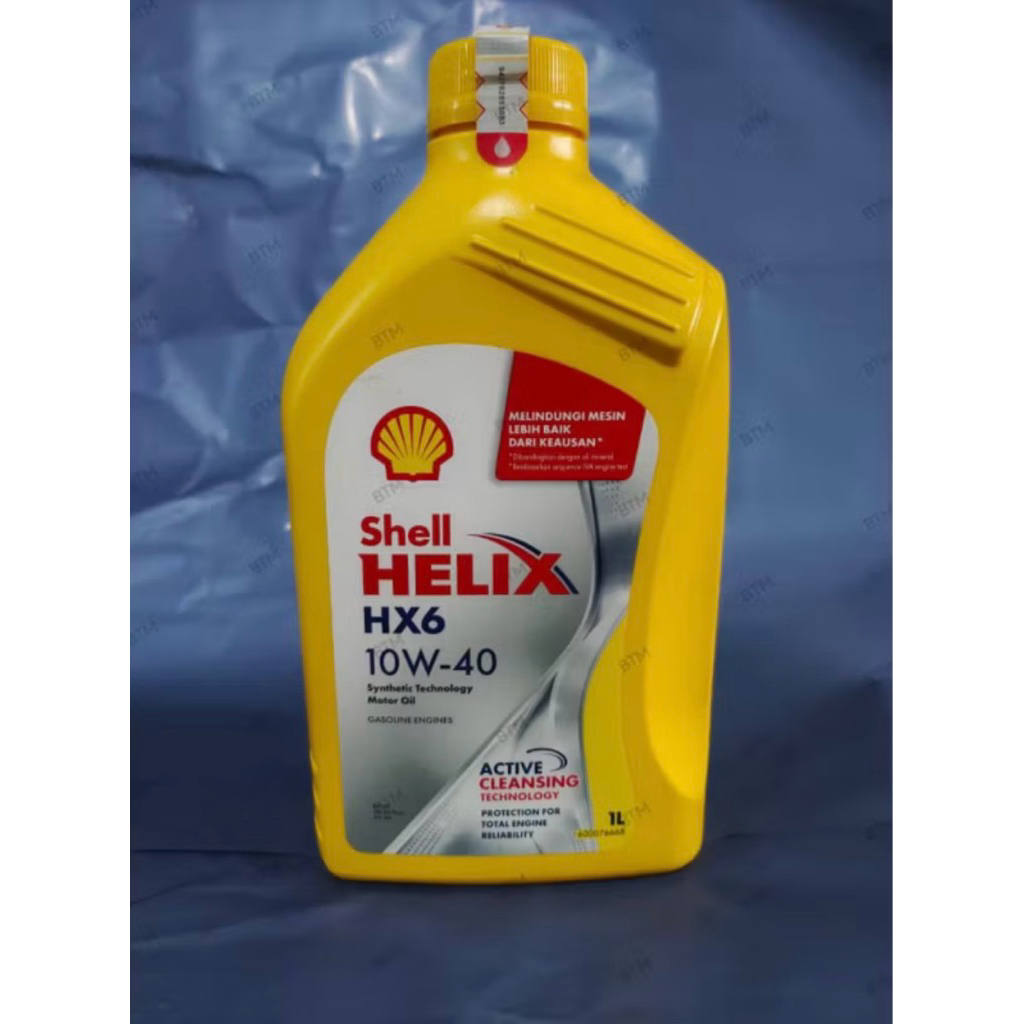 Oli Shell Helix HX6 10W-40 1L 100%ORIGINAL Oli Motor Mobil