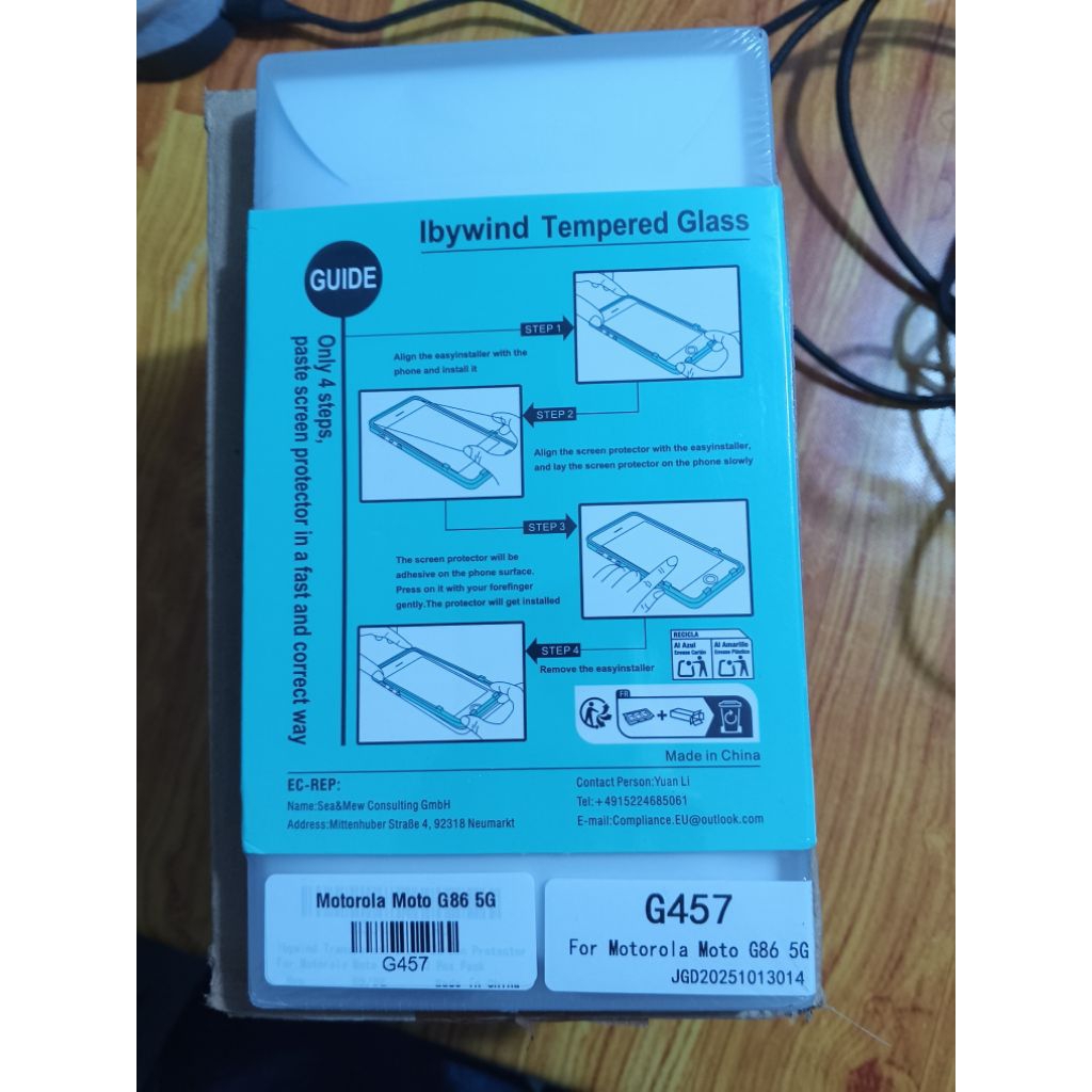 Tempered Glass Ibywind Motorola G86 Power