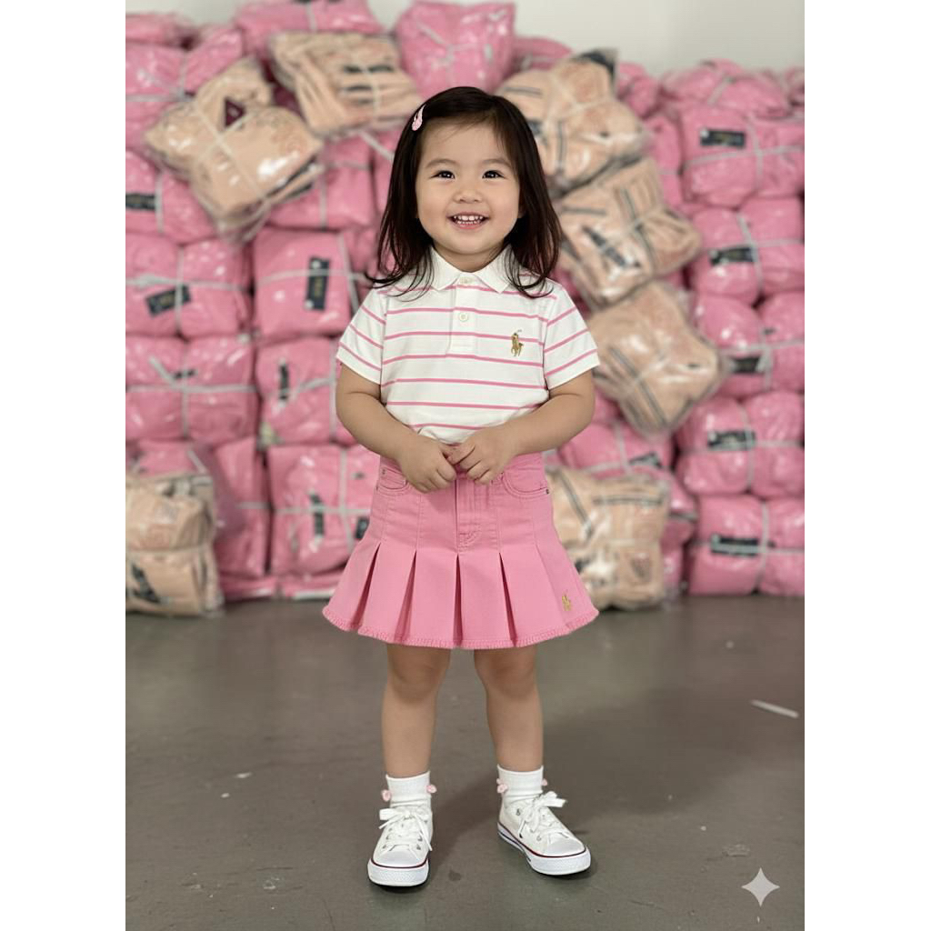 SET ROKCEL POLO ANAK CEWEK