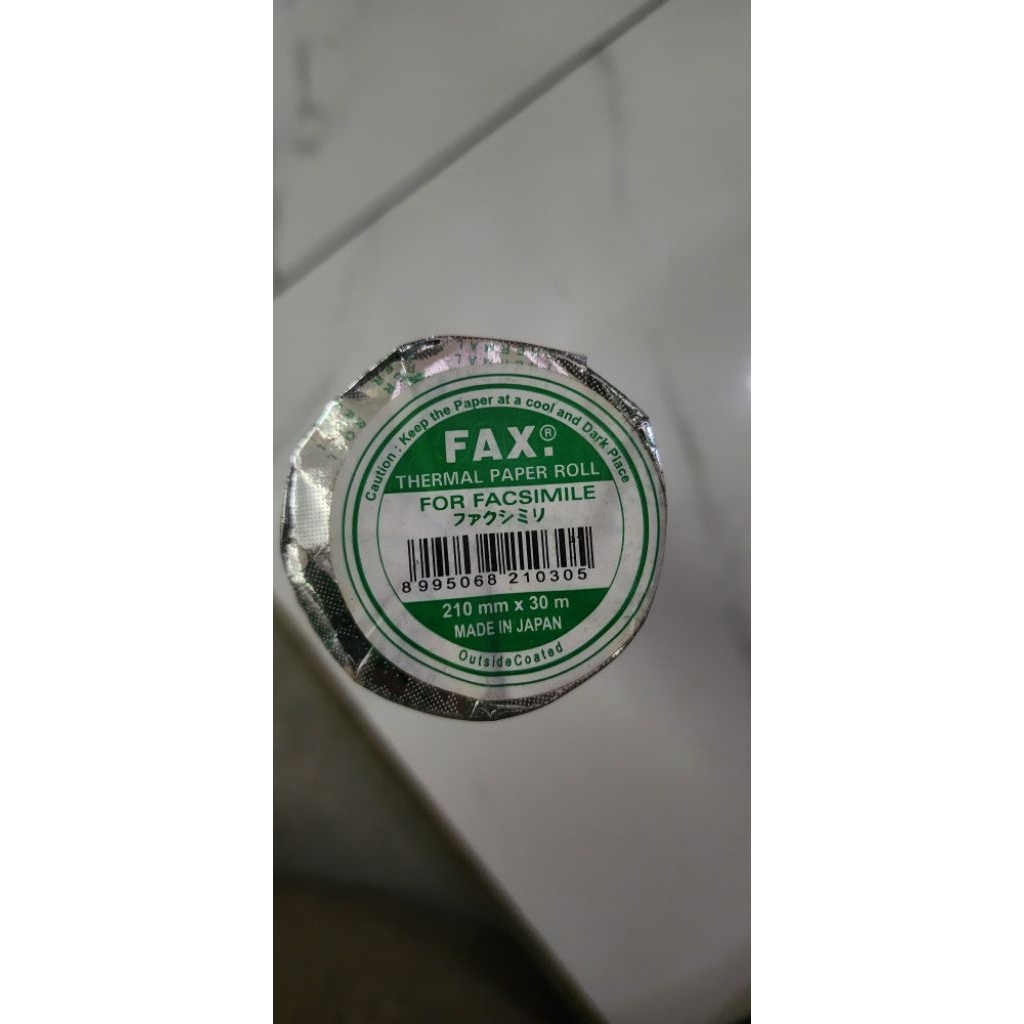Kertas Fax 210mmx30m Thermal Paper Roll