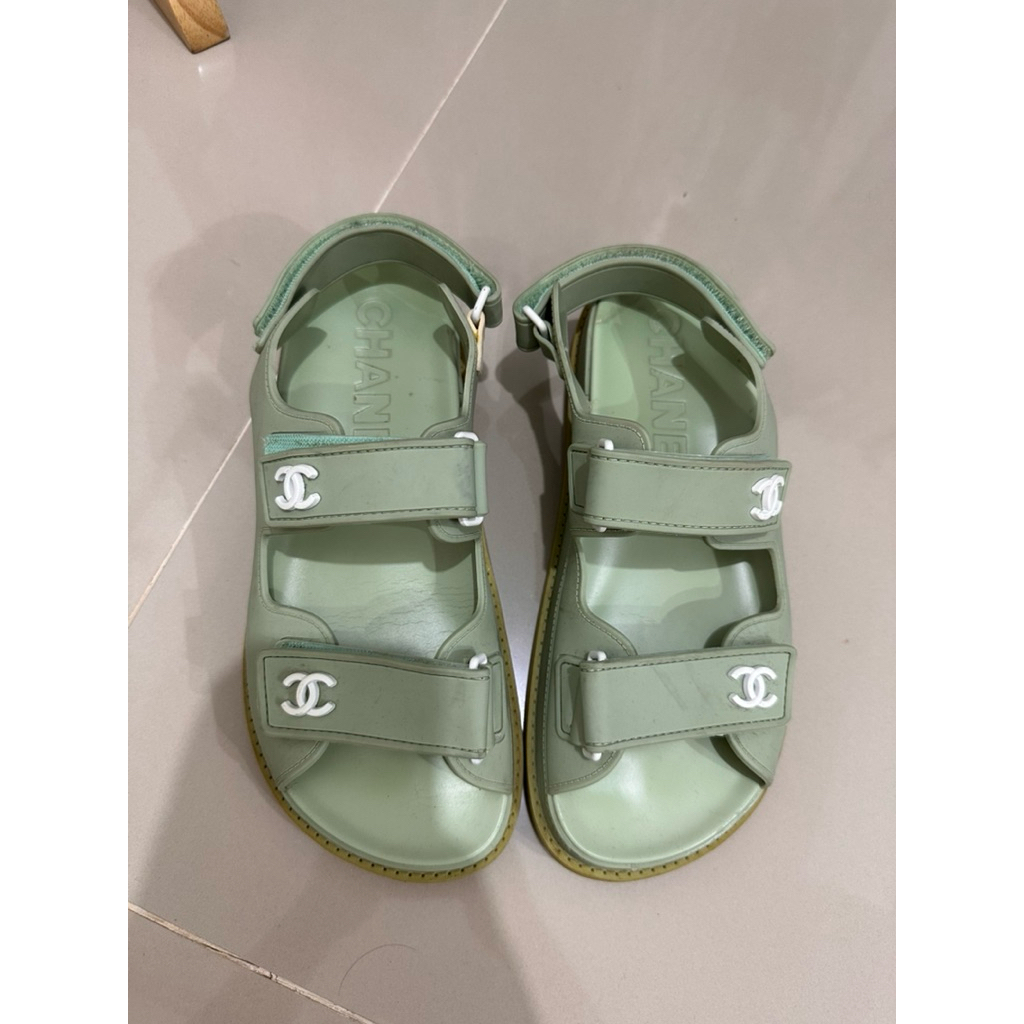PL sandal chanel ori size 36 insole 23.5cm