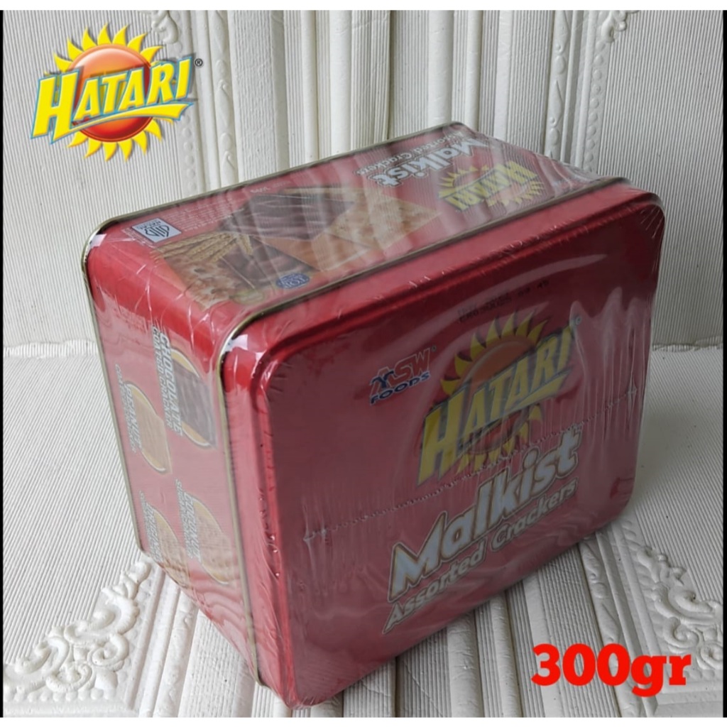 Hatari malkist assorted crackers varian rasa kemasan kaleng 300gr/kue lebaran