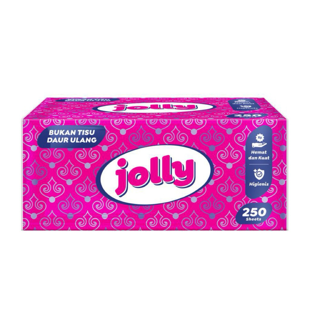 TISSUE JOLLY 250S || TISSUE FACIAL 250S JOLLY SHEET 2 PLY || TISSUE JOLLY 250 SHEET
