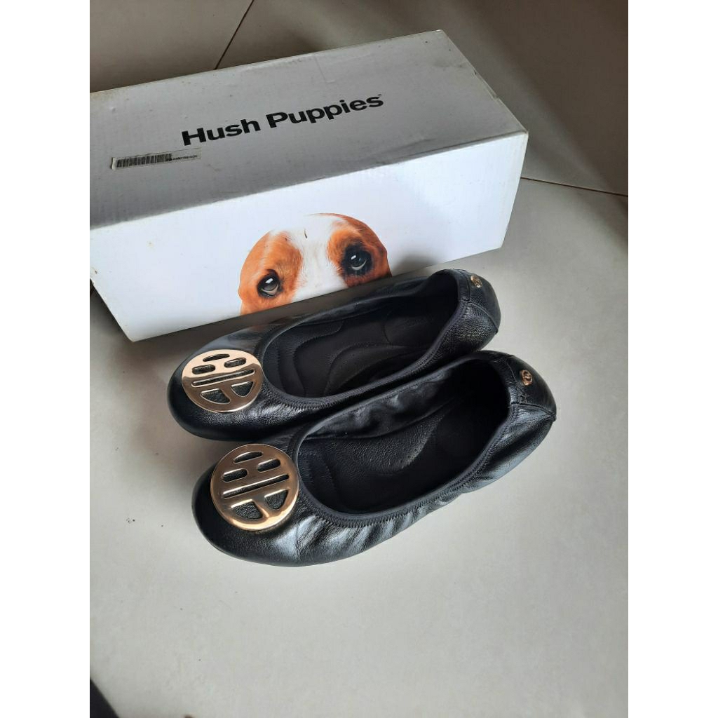 preloved hush puppies samantha flat shoes size 37