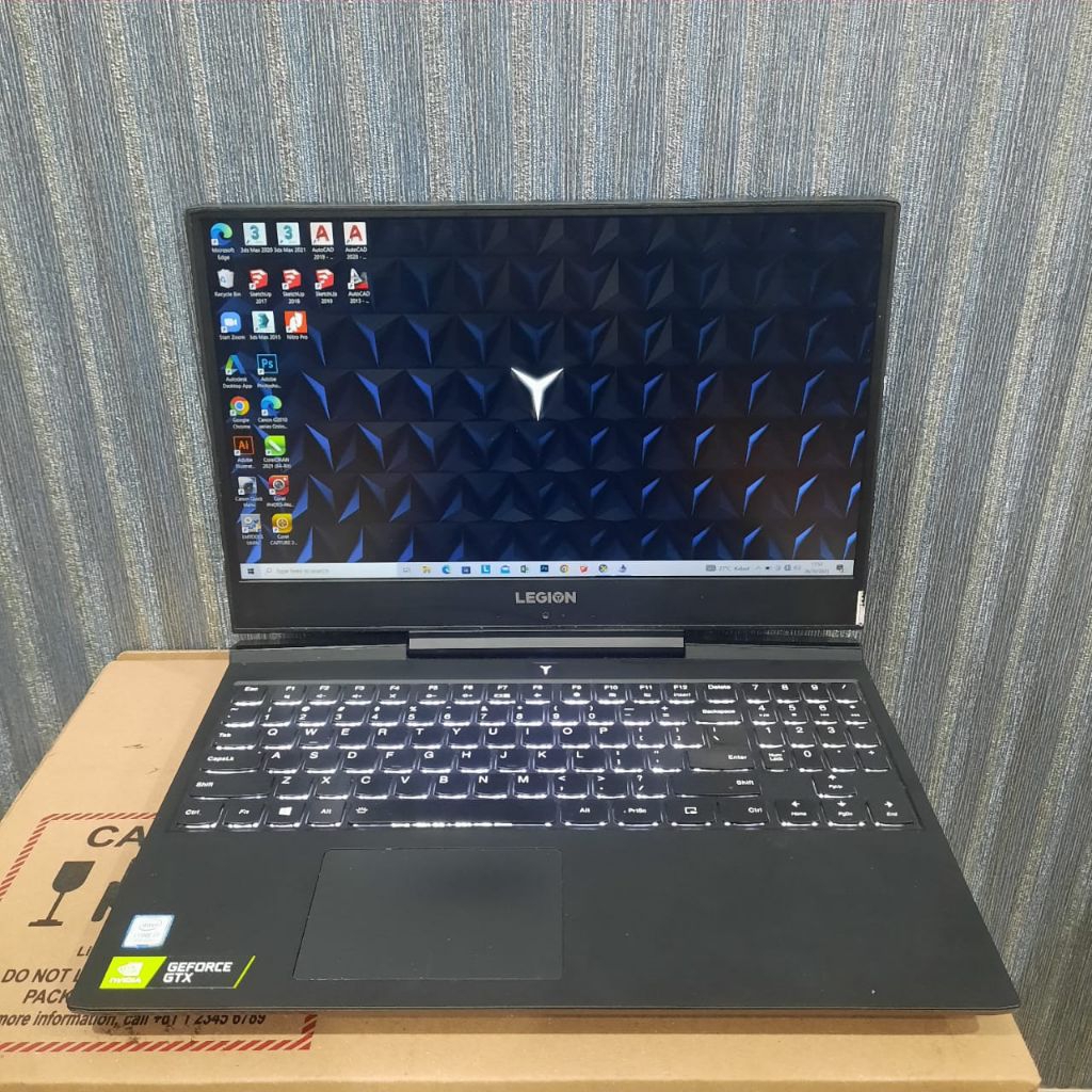 Laptop Second Like New Laptop Gaming Murah Lenovo Legion Y545, Core i7-9750H, Gen 9th, Nvidia Geforc