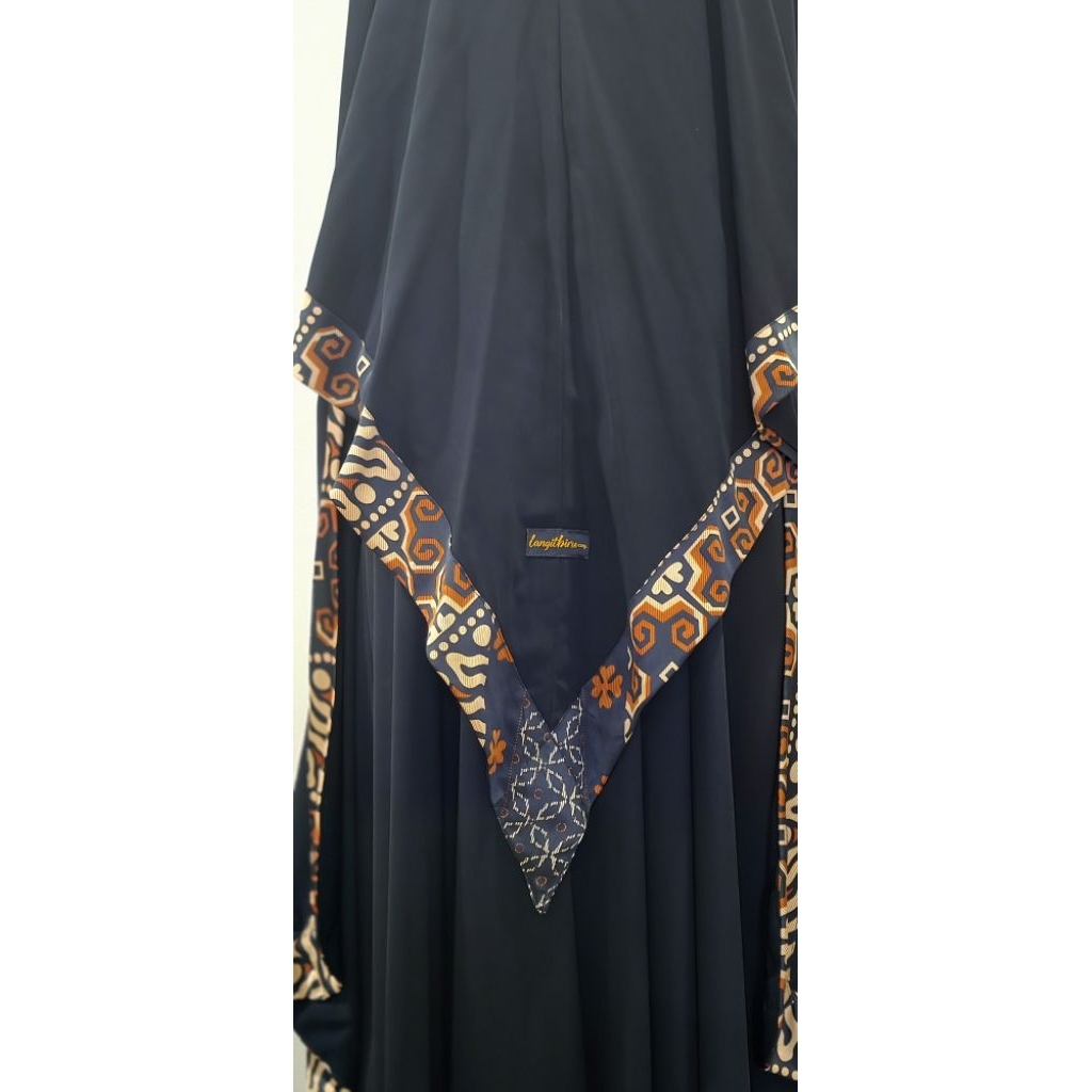 Gamis Set Sekelumit Rindu (Langit Biru like new)