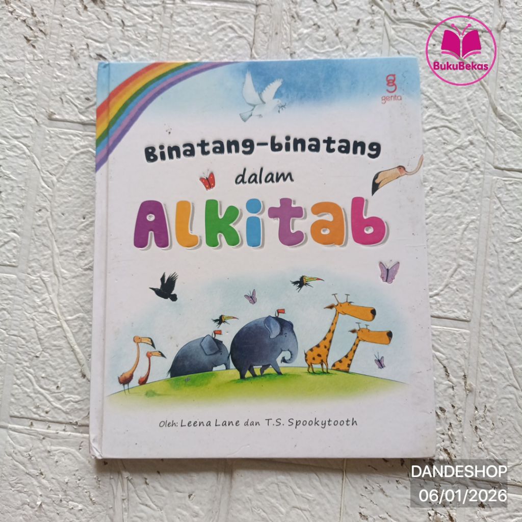 Binatang-binatang dalam Alkitab oleh Leena Lane HARDCOVER - Buku Anak Bekas Preloved