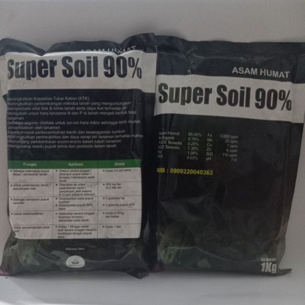ASAM HUMAT SUPER SOIL 90%  pembenah tanah organik