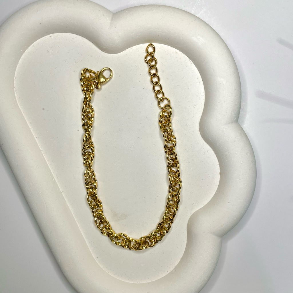 gelang titanium sisik ulir