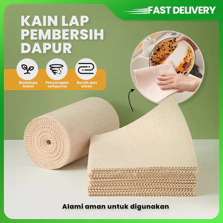 Kain Lap Microfiber Anti Minyak/ Kain Lap Dapur Piring Kompor