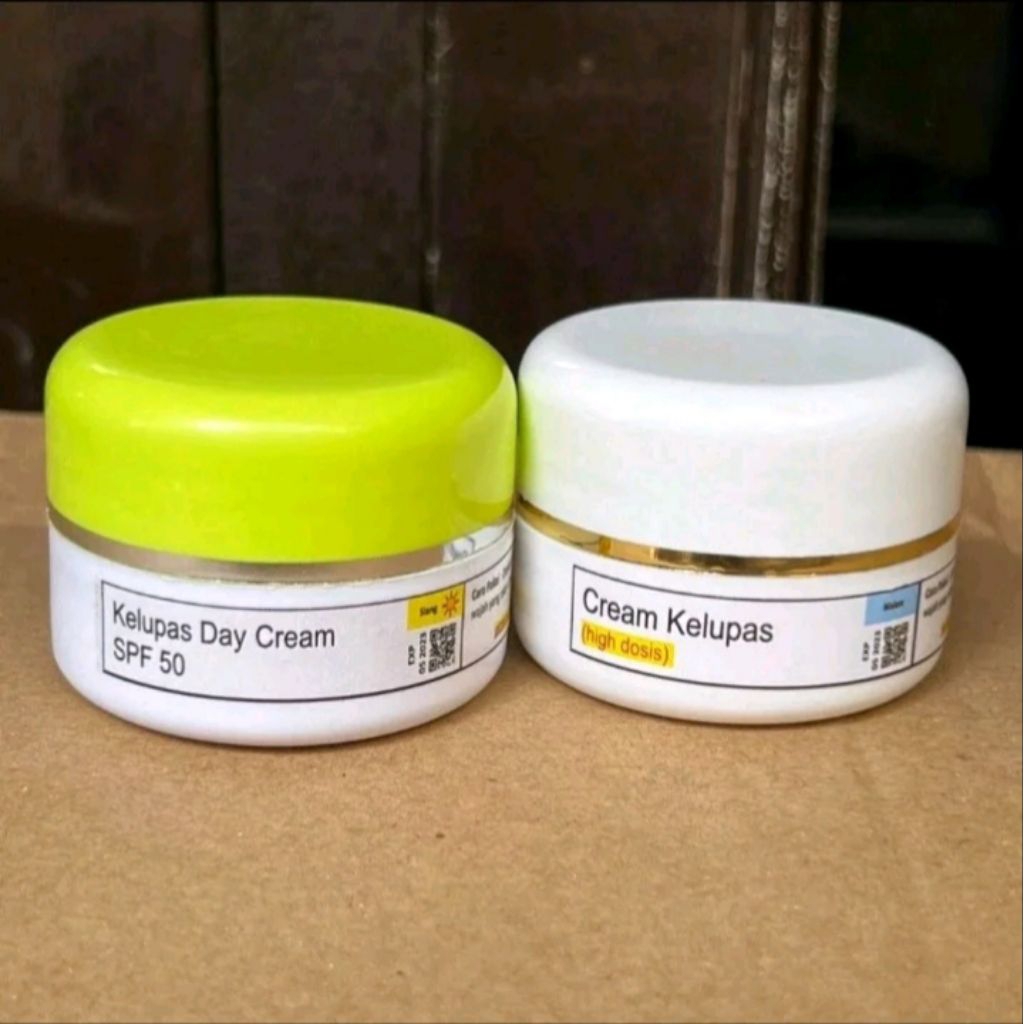 PAKET 2IN1 CREAM MALAM KELUPAS DAN KELUPAS DAY CREAM