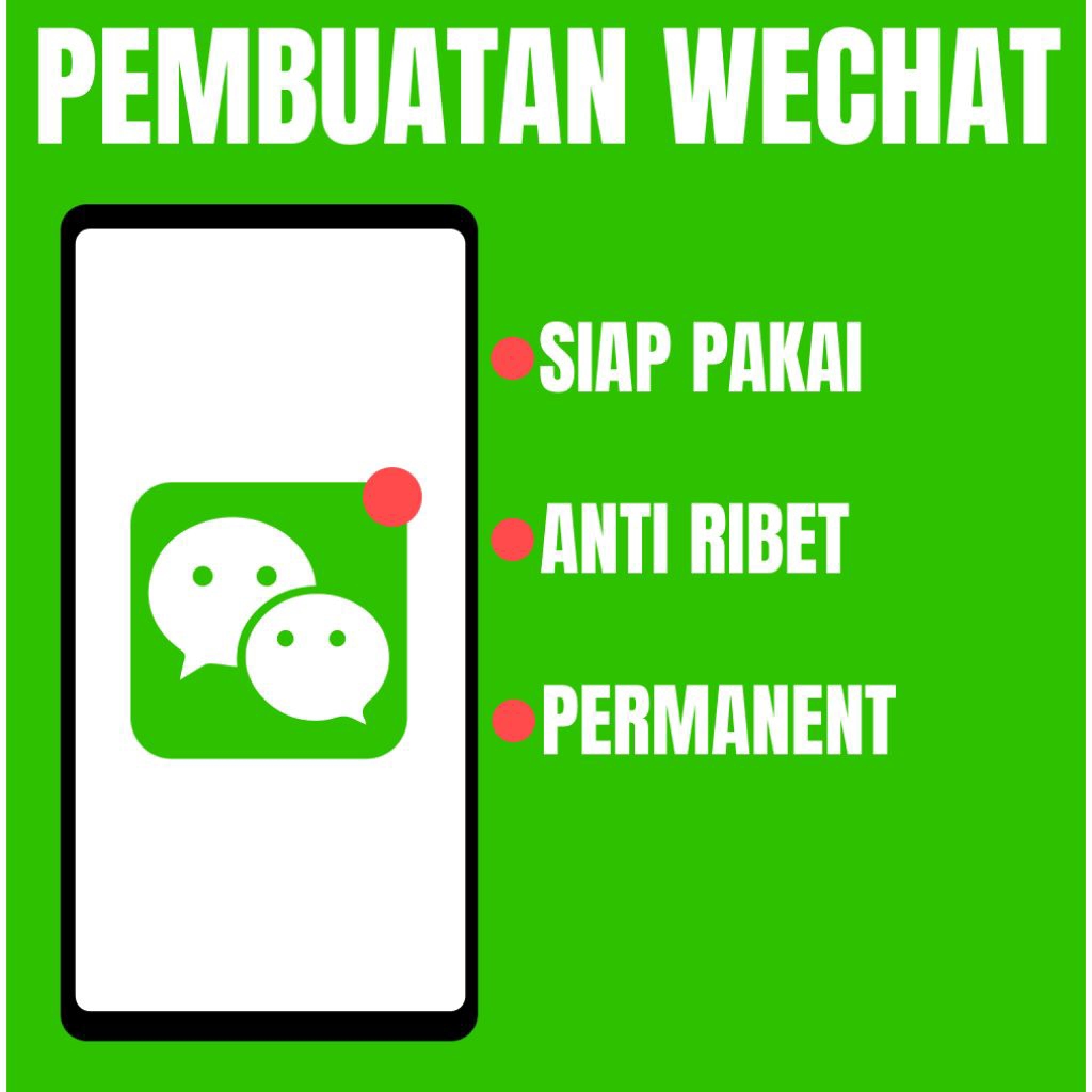 jasa pembuatan akun wechat