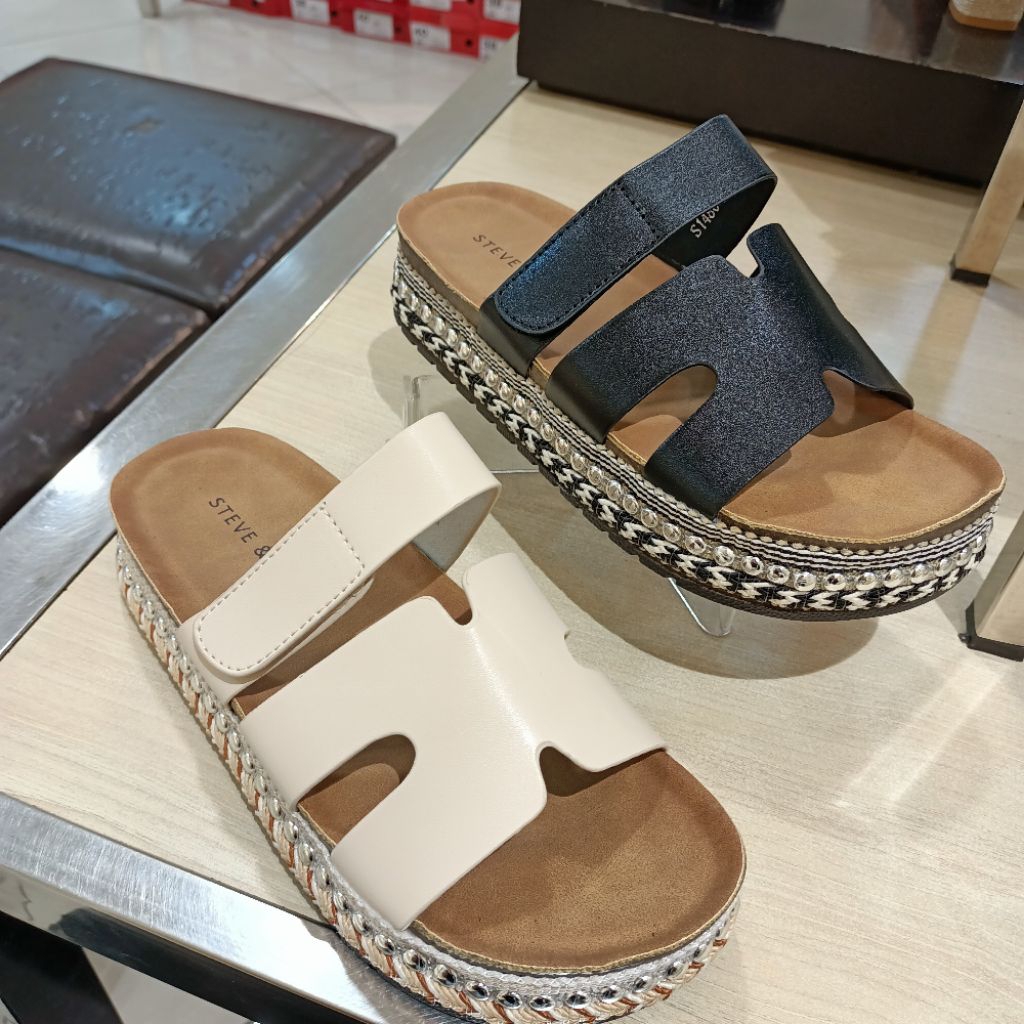 sandal wanita wedges 5cm STEVE&CO original
