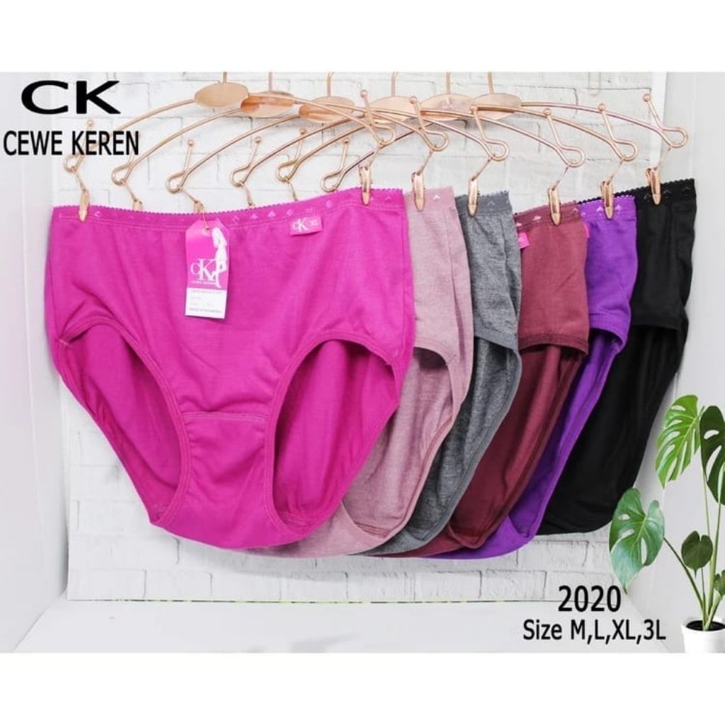 (COD) PROMO 12 PCS CELANA DALEM WANITA KATUN IMPORT / celana dalam wanita murah / Celana dalam wanit