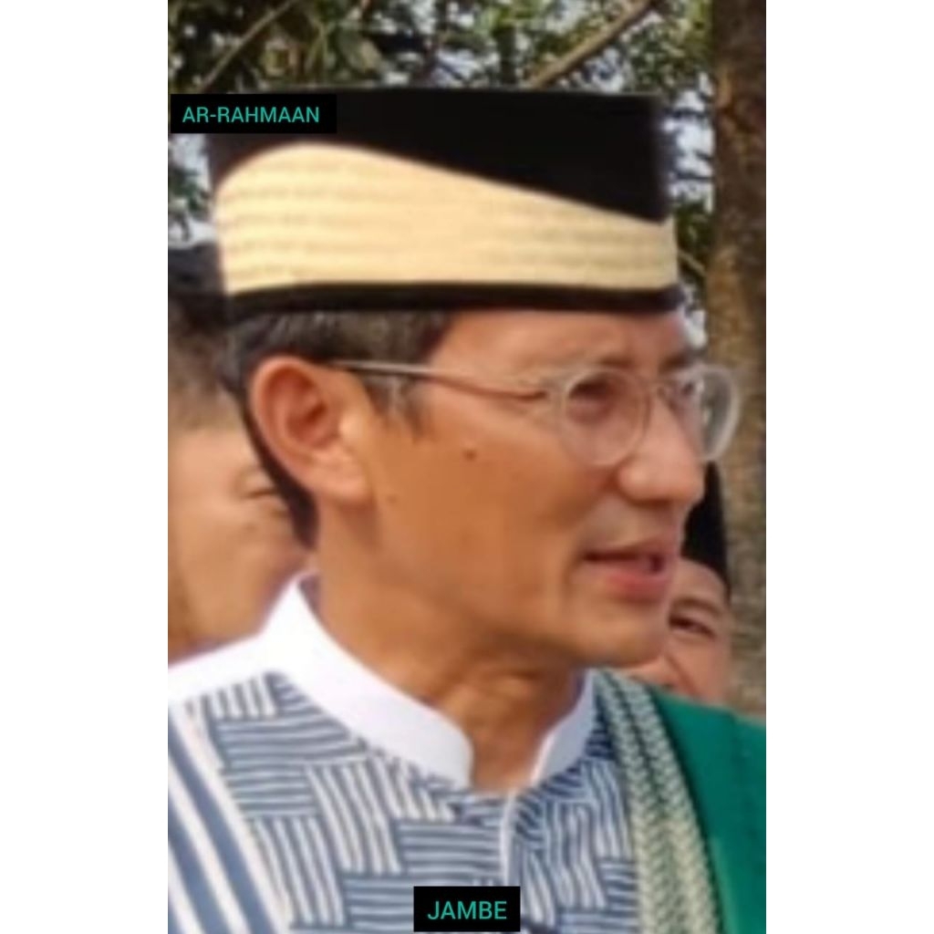 peci bambu AR-RAHMAAN  JAMBE peci tinggi 9 cm variasi bludru hitam khas tangerang