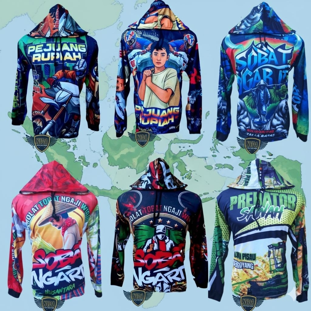 Kaos Jersey // Edisi Sobat Ngarit Ojek Gabah JetLumpur Petani Milenial