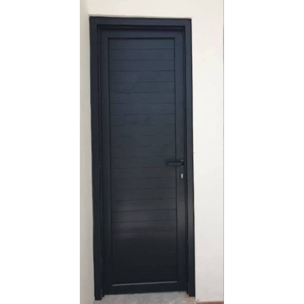 pintu alumunium+kusen 4in. bahan inkalum ukuran 200x80