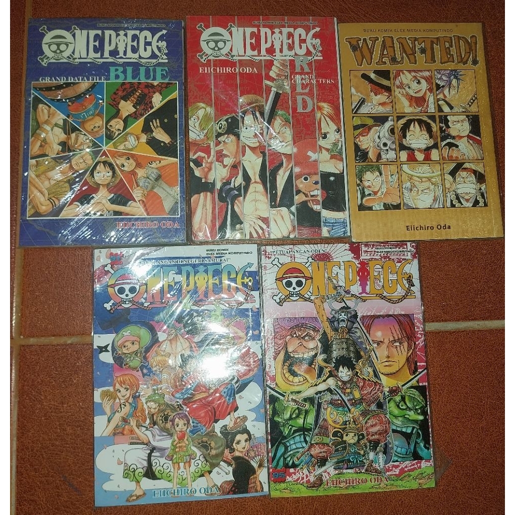 Komik One Piece Bekas - Terjemahan Indonesia Elex Media Komputindo (Vol 65-95) + Data Book Red, Blue