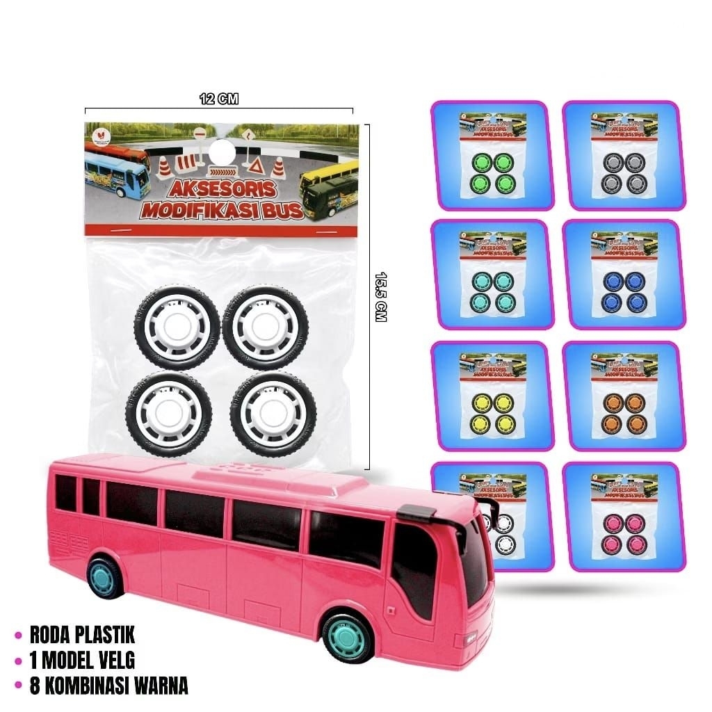 Roda / Ban Mobil RKC - Aksesoris Modifikasi Mobil Bus RKC / Miniatur Bus RKC