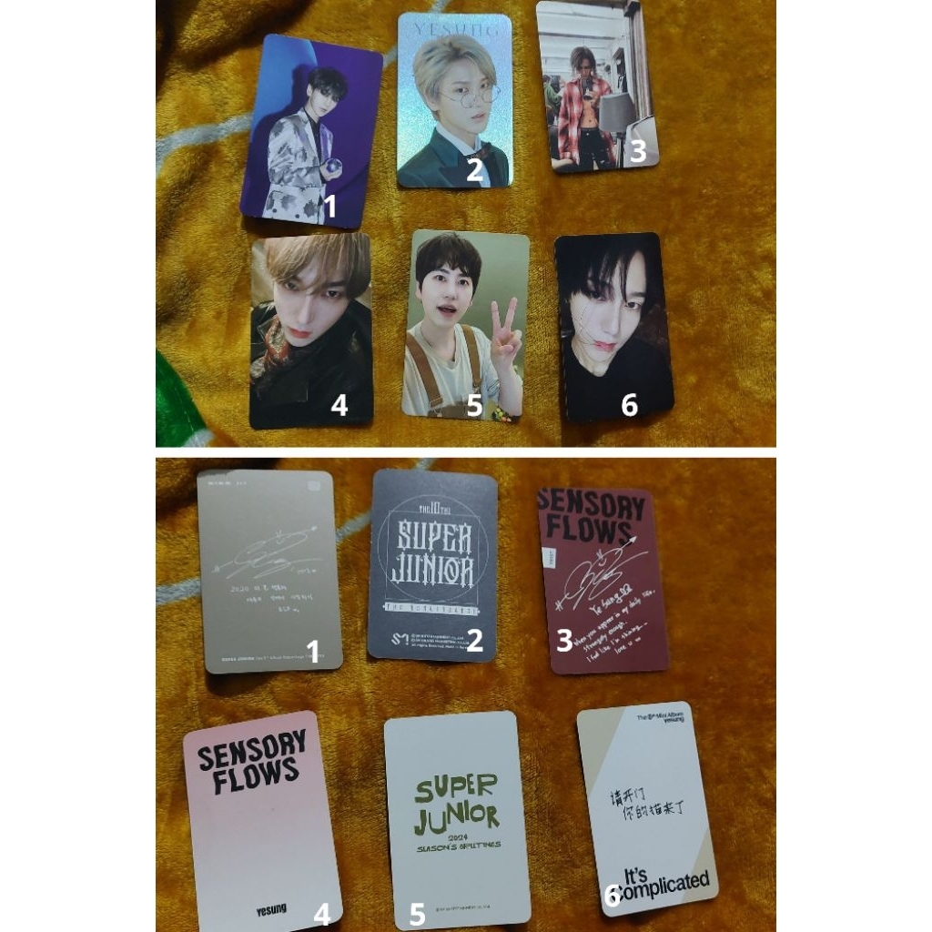 Ready Photocard Official Super Junior Yesung Kyuhyun