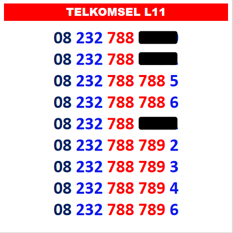 Nomer Cantik Simpati Murah 4G LTE Telkomsel Simpati Nomor Cantik Telkomsel Simpati No Kartu Perdana 
