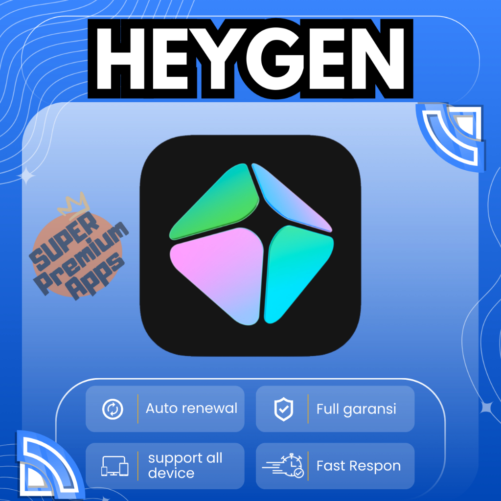 [1 Tahun] Heygen AI Premium UNLIMITED | AI Video Generator | Full Garansi