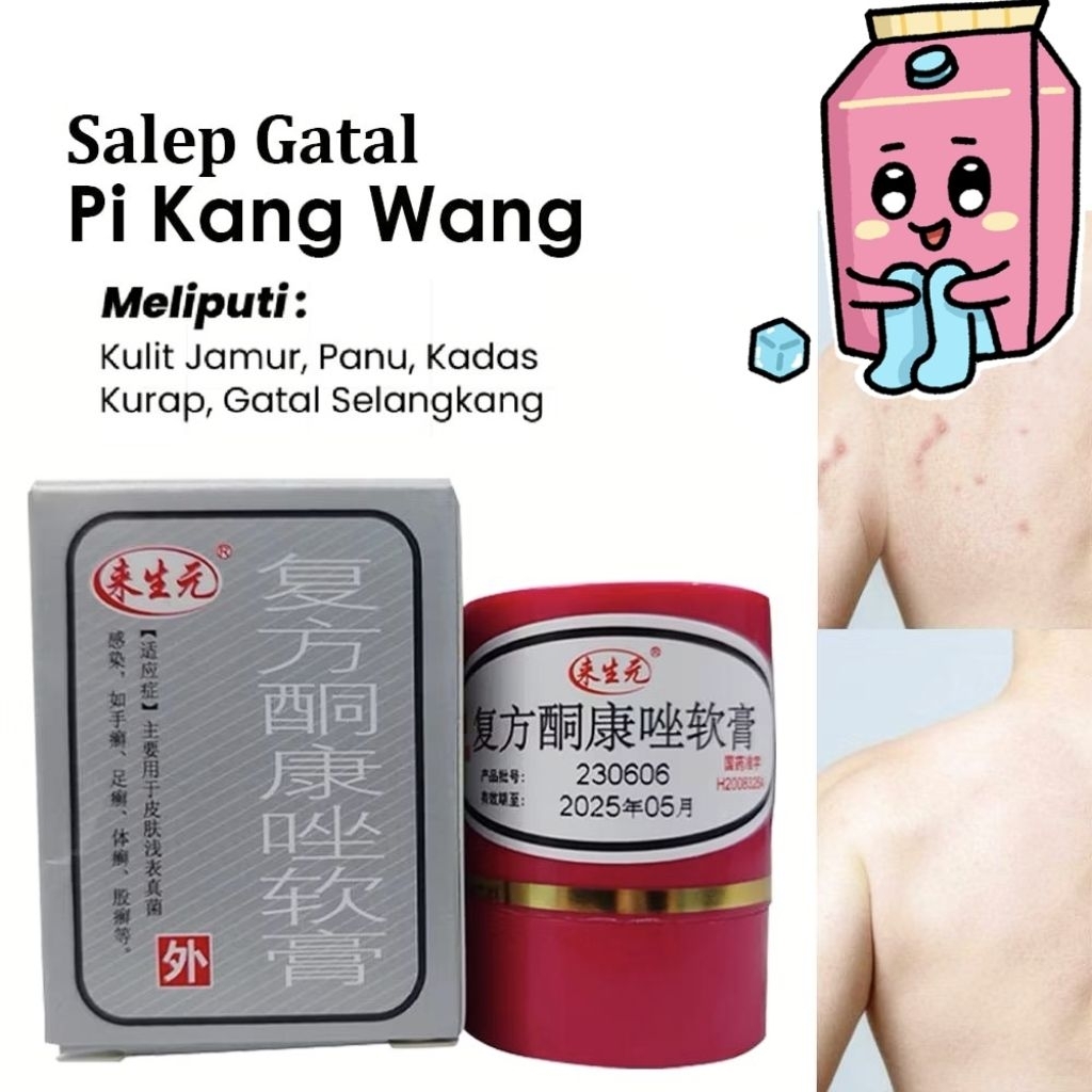 Pk Lai Shengyuan Salep/Krim GatalGatalGatal Kutu Air Panu Kadas Kurap Ampuh