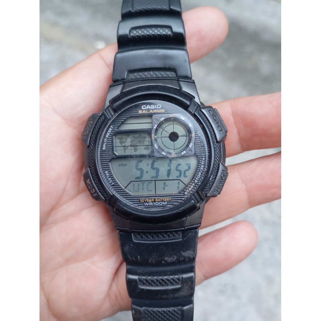 jam tangan casio ae 1000w second bekas original harga net